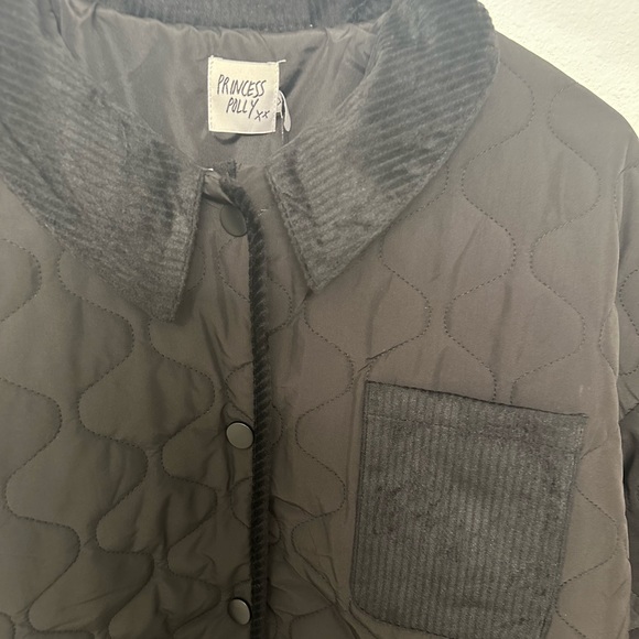 PRINCESS POLLY BLACK QUILTED JACKET - Picture 9 of 14